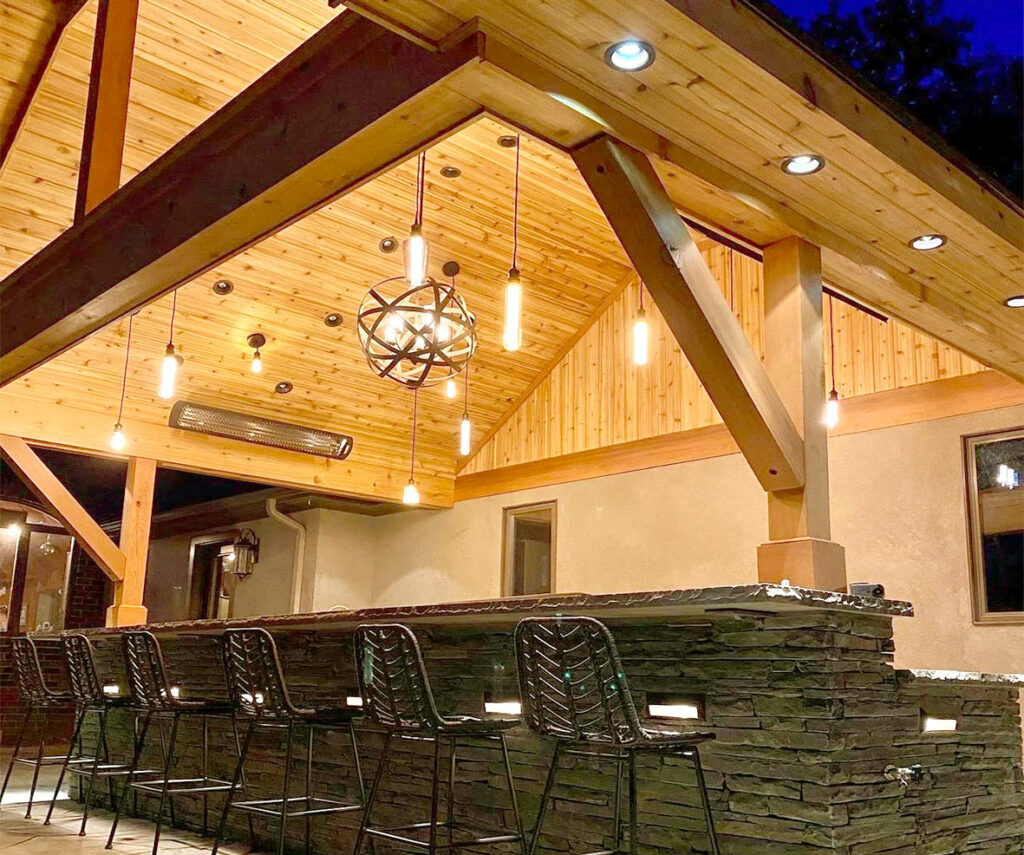 heated outdoor bar