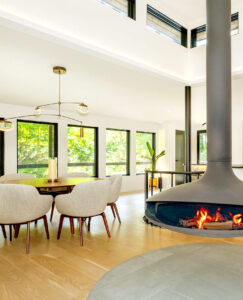 naturally lit interior